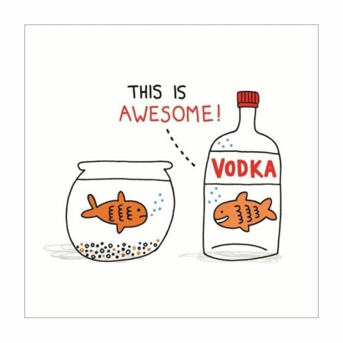 Home Accessories |  Vodka Goldfish Card Home Accessories Home Accessories