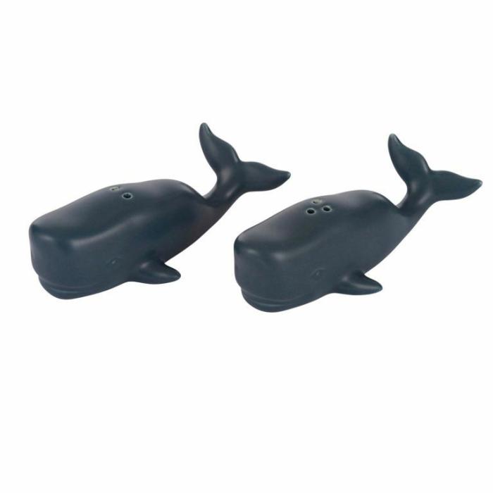 Home Accessories |  Whale Ceramic Salt & Pepper Shakers Set Of 2 Blue Home Accessories Blue