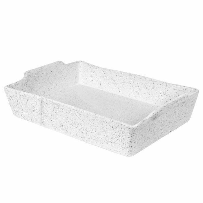 Home Accessories |  White Granite Feast Rectangle Baker Home Accessories Home Accessories