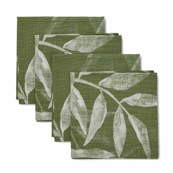 Home Accessories |  Woodlands Green Napkin Set Of 4 Home Accessories Green