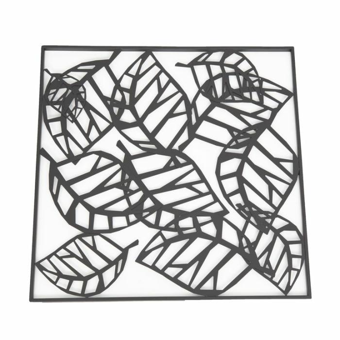 Wall Decor |  Abstract Metal Wall Art Homewares Black