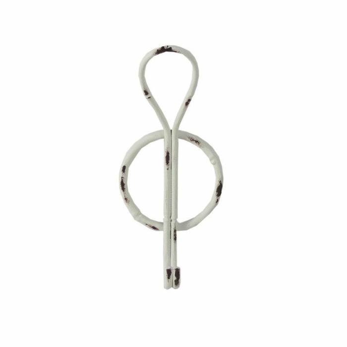 Wall Decor |  Bahamas 1 Hook Wall Hanger White Homewares Wall Decor