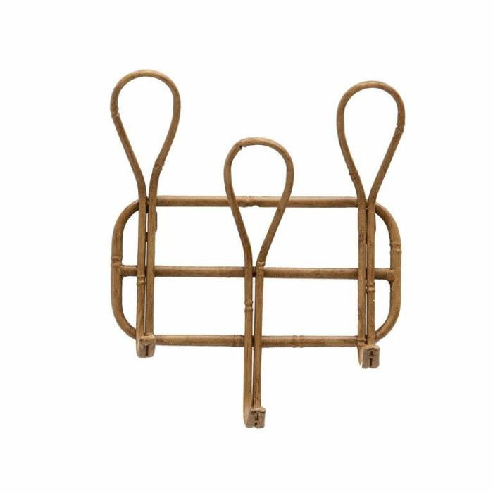 Wall Decor |  Bahamas 3 Hook Wall Hanger Natural Homewares Natural