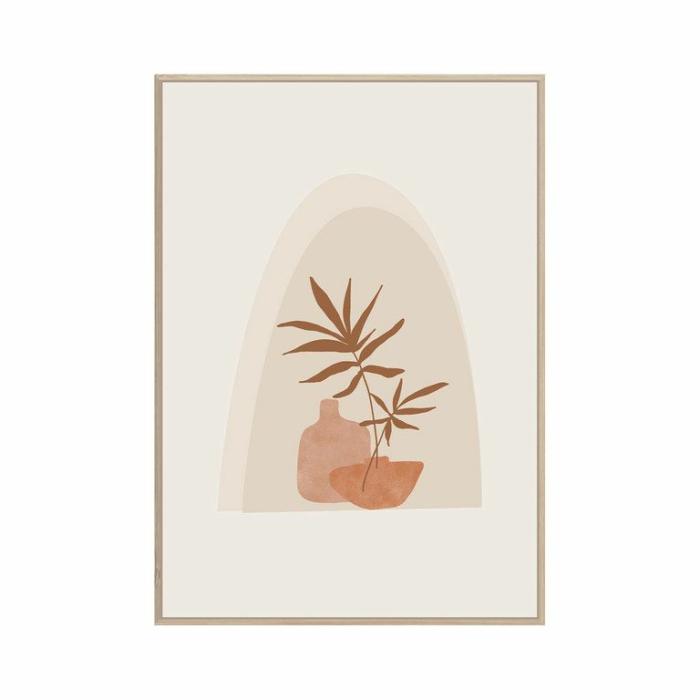 Wall Decor |  Canvas Florero Homewares Cream