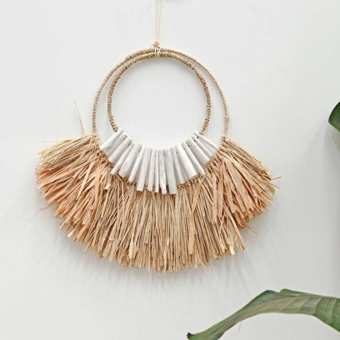 Wall Decor |  Endora Raffia Wall Art Homewares Natural