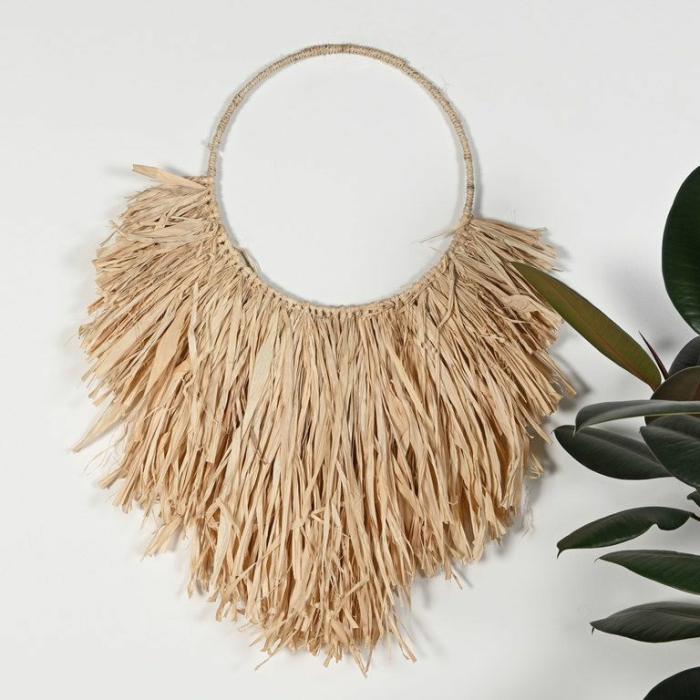 Wall Decor |  Kalea Raffia Wall Art Homewares Natural