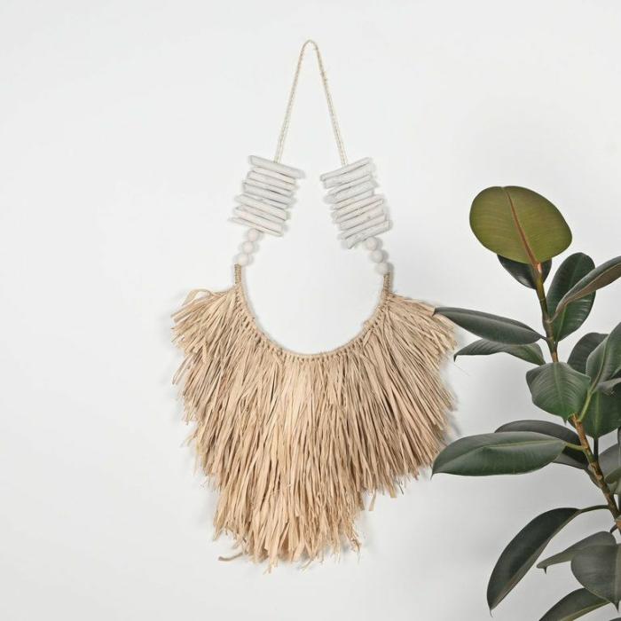 Wall Decor |  Lani Raffia Wall Art Homewares Natural