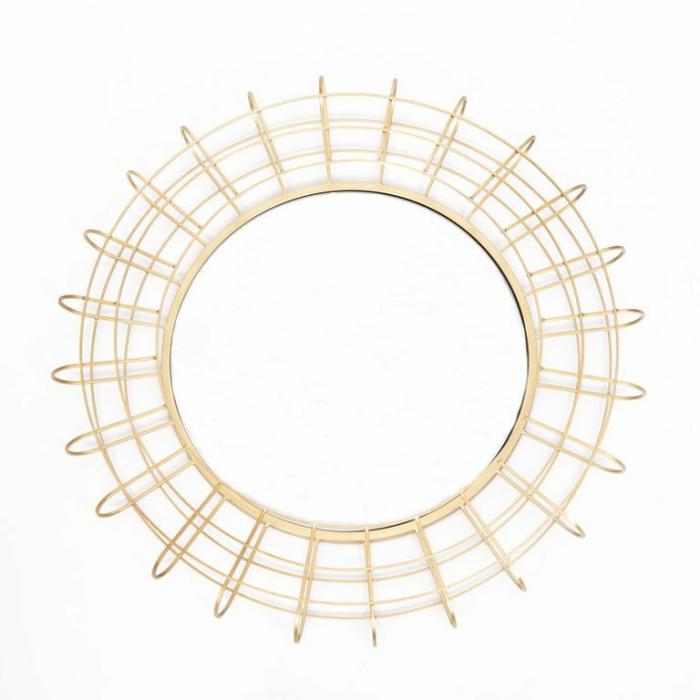 Wall Decor |  Saturn Metal Wall Mirror Homewares Bronze