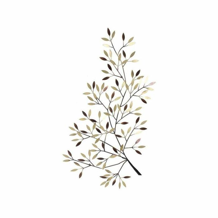 Wall Decor |  Woodland Metal Wall Art Homewares Gold