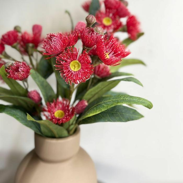 Artificial Plants & Flowers |  Artificial Eucalyptus Flower Spray Red Artificial Plants & Flowers Artificial Plants & Flowers