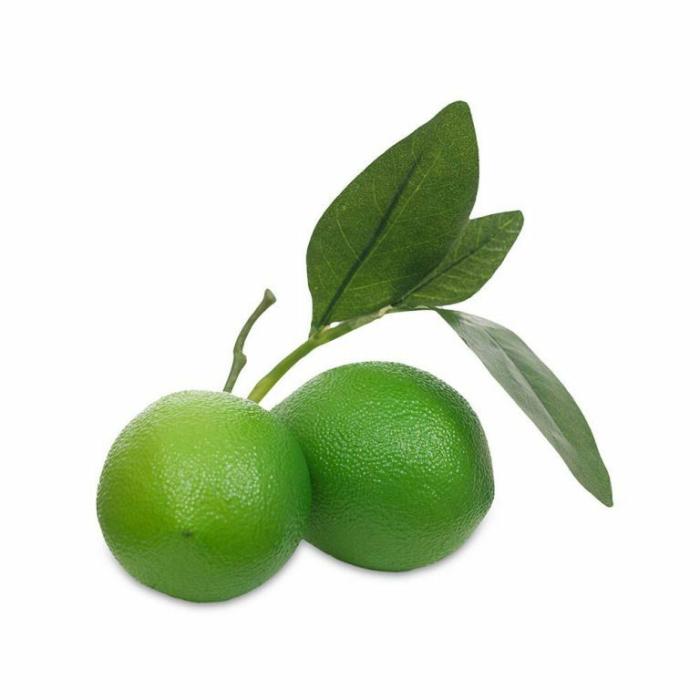 Artificial Plants & Flowers |  Artificial Fruit Lime Cluster With Leaf Artificial Plants & Flowers Artificial Plants & Flowers