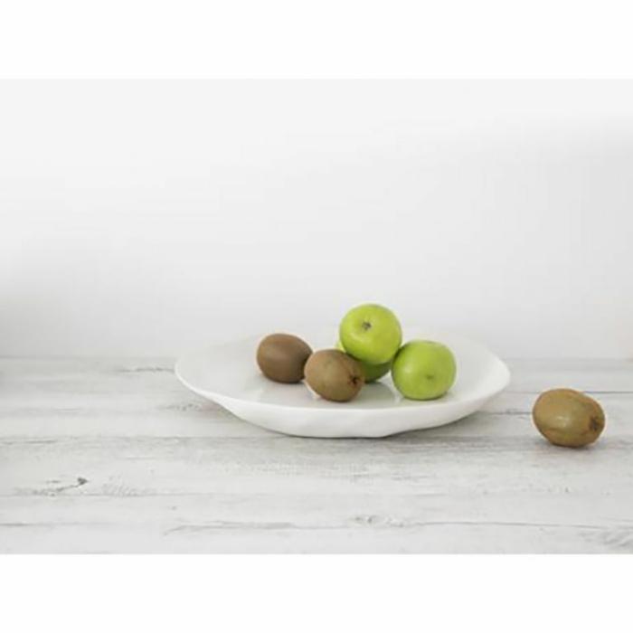 Home Accessories |  Flax Shallow Bowl White Home Accessories Home Accessories