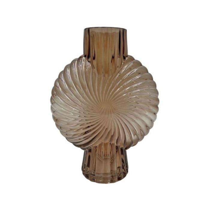 Home Accessories |  Celine Glass Vase Blonde Home Accessories Brown